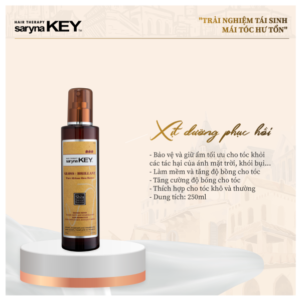 Xịt dưỡng tóc phục hồi chuyên sâu Saryna Key